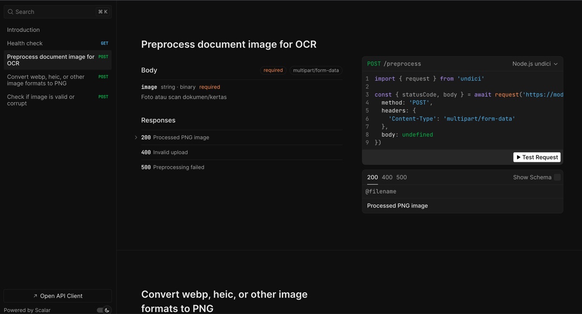 Dokumentasi API OCR Preprocessing